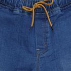 Boys' Medium Blue Regular Fit Elastic Waist Jeans, मध्यम नीला, small image number null