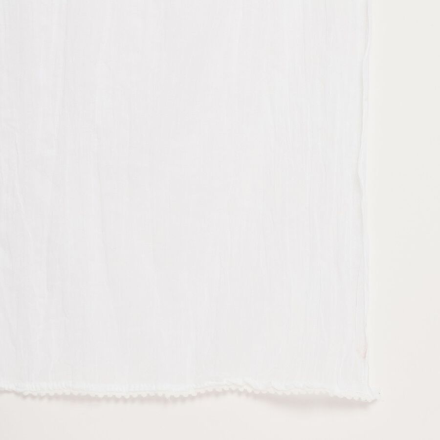 Ladies' Dupatta , White, large image number null
