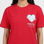 Women's Fuchsia Cotton Round Neck Casual T-Shirt, Fuchsia, small