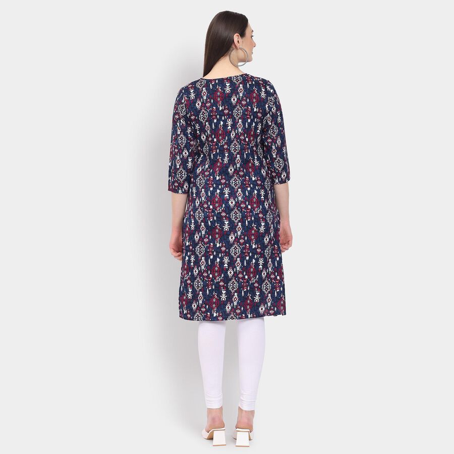 Ladies' Kurta, गहरा नीला, large image number null