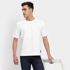 Men's Round Neck Half Sleeves T-Shirt, White, small image number null