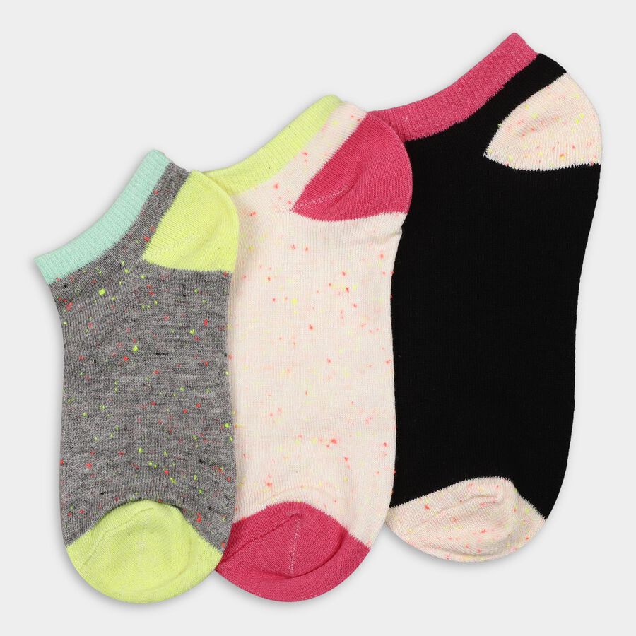Ladies' Socks (Pack of 3), Assorted, large image number null