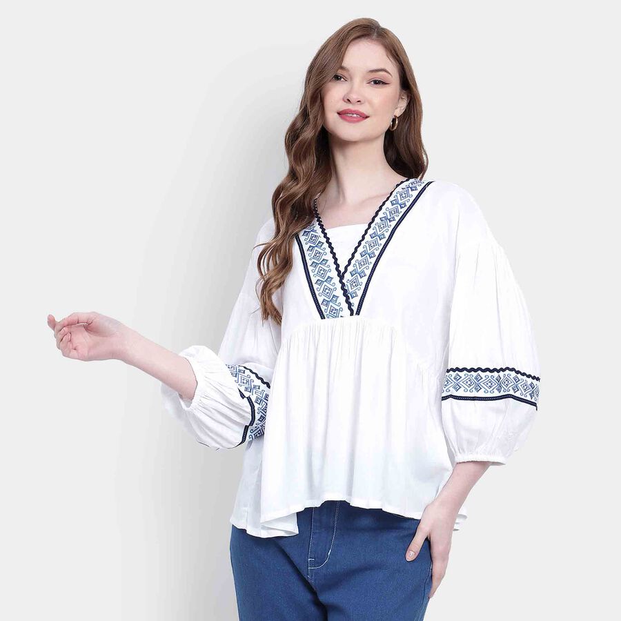 Solid Shirt, White, large image number null