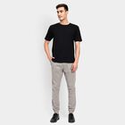 Men's Slim Fit Casual Trousers, Light Grey, small image number null
