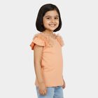 Girls' T-Shirt, Peach, small