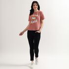 Ladies' Round Neck T-Shirt, गुलाबी, small image number null