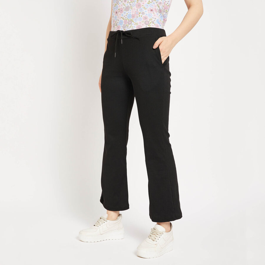 Solid Joggers, काला, large image number null