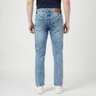 Men's Light Blue Slim Fit Classic Jeans, हल्का नीला, small