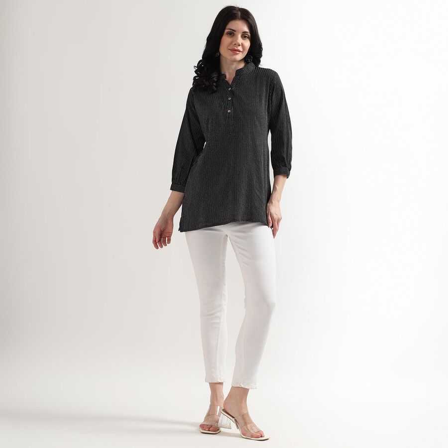 Ladies' Kurti, काला, large image number null