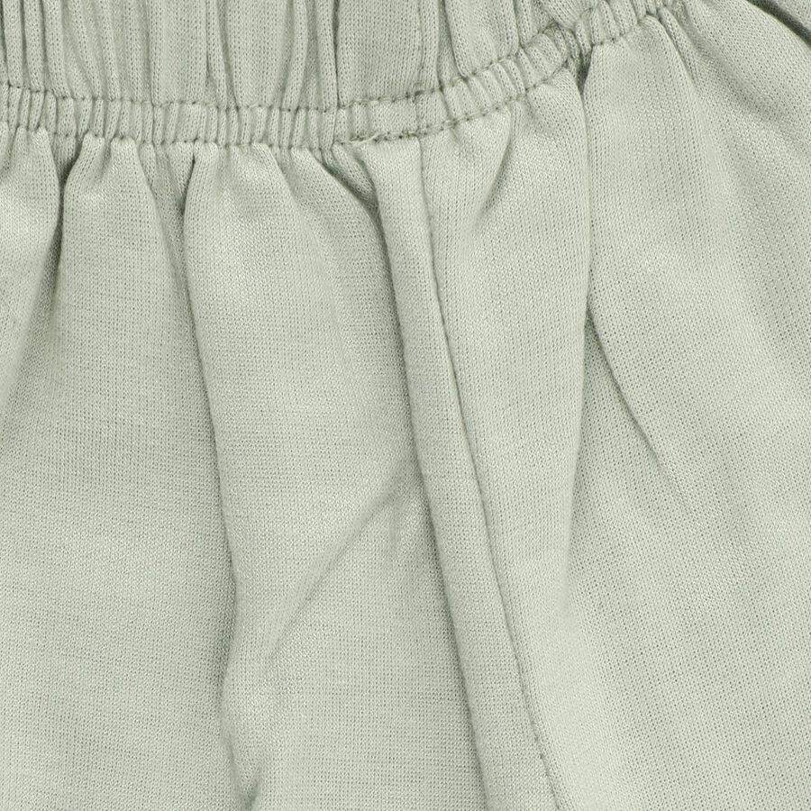 Infants' Light Green Round Neck Geometric Printed Baba Suit, Light Green, large image number null