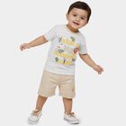 Girls' Pink Cotton Round Neck Casual T-Shirt, Pink, small