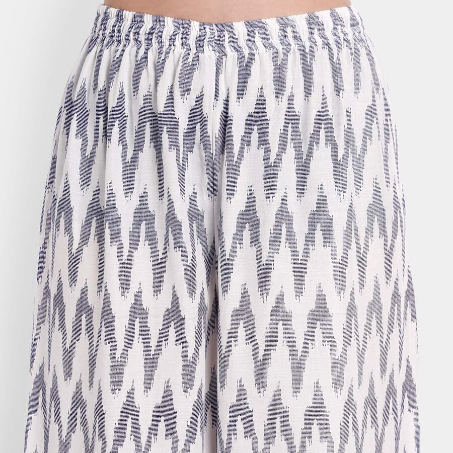 Printed Palazzo, White, large image number null