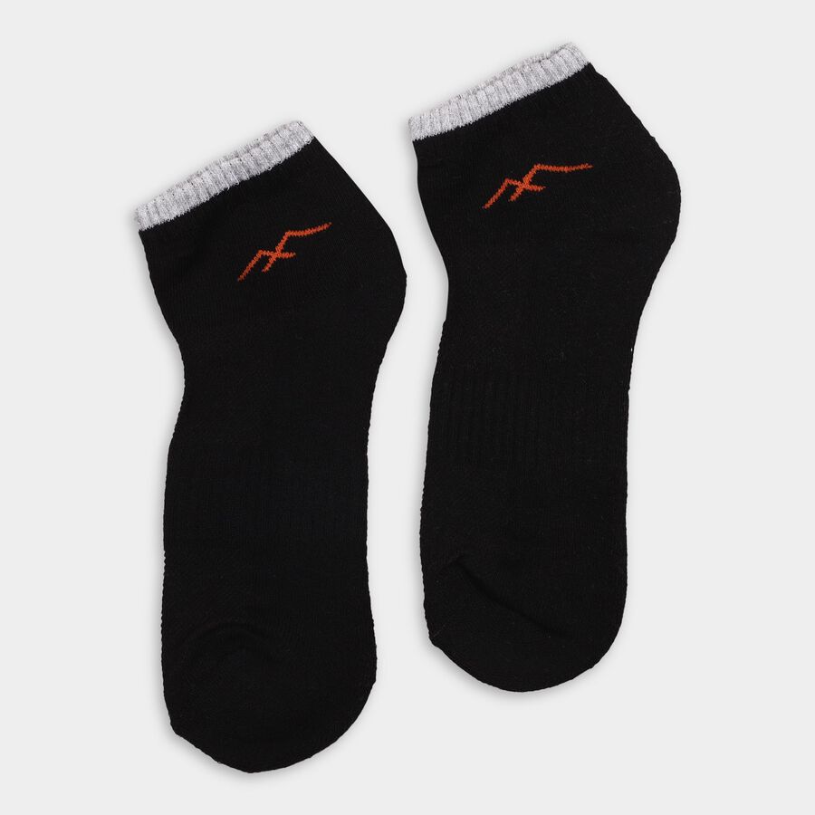 Men's Socks (Pack of 3), Black, large