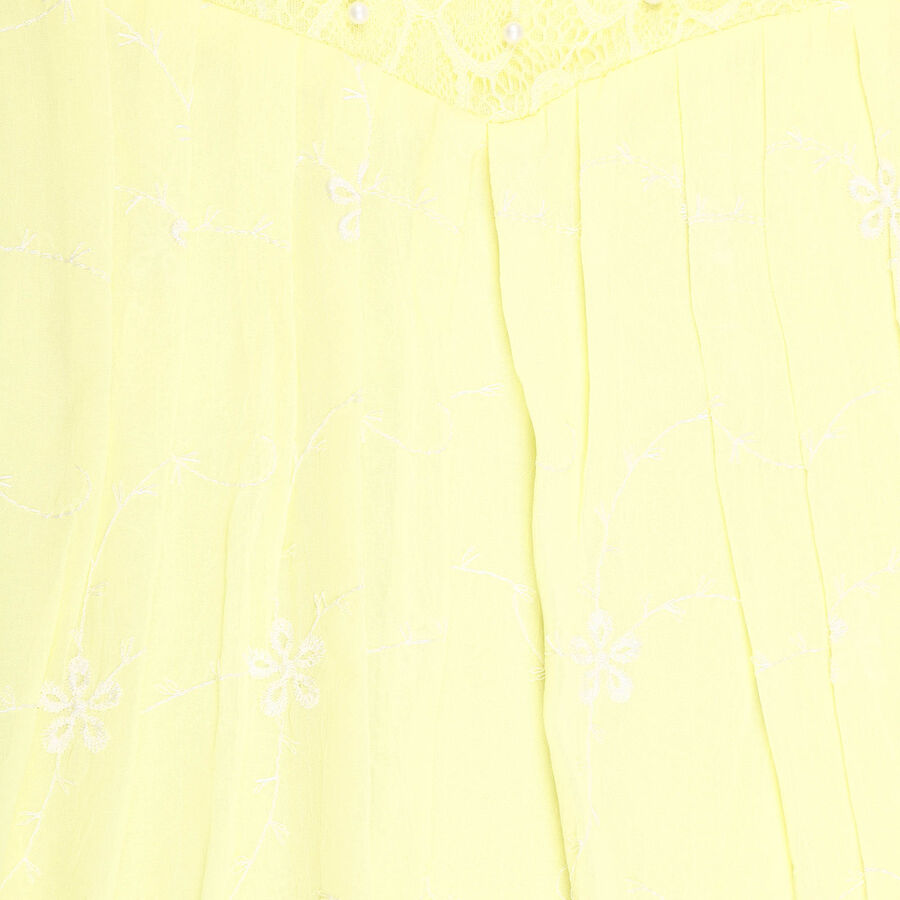 Girls All Over Print T-Shirt, Yellow, large image number null