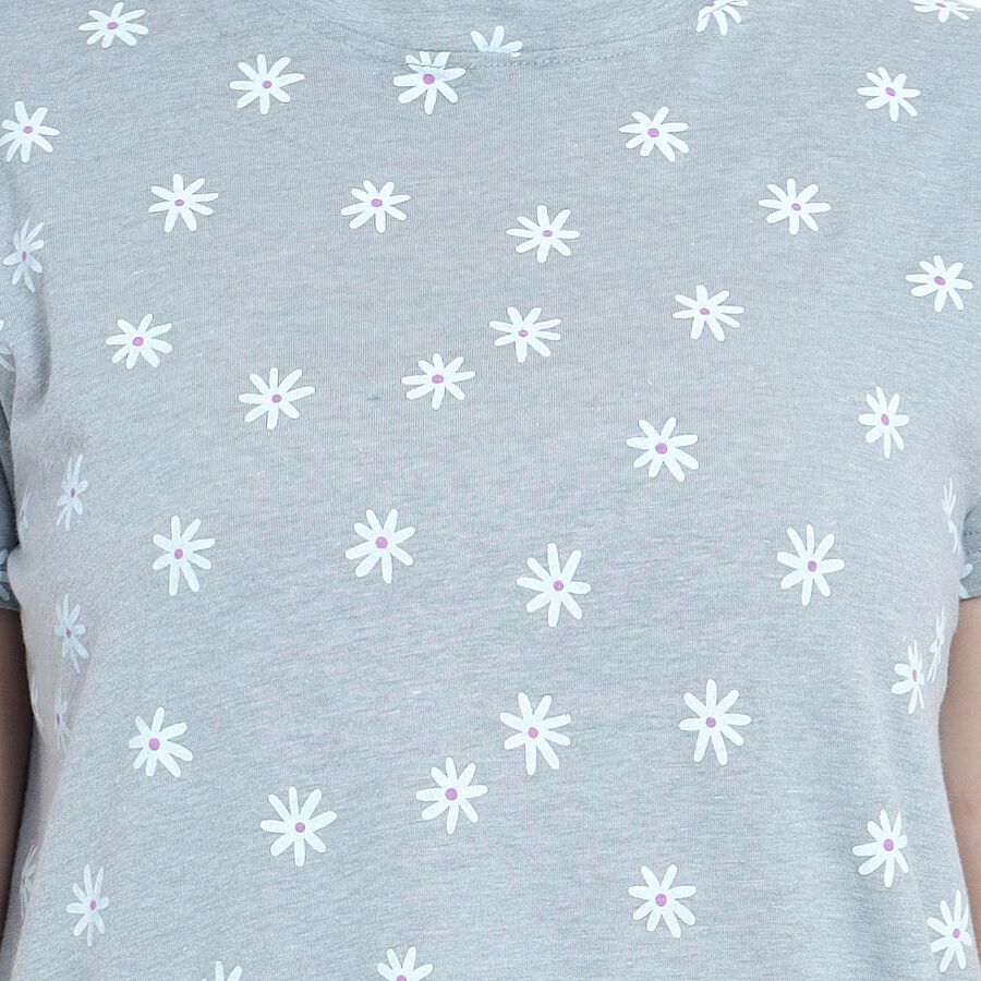 All Over Print Nighty, Light Grey, large image number null