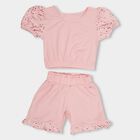 Girls' Short Set, Light Pink, small image number null