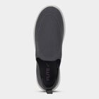 Men's Muted Charcoal Grey Slip-On Casual Shoes, ग्रे, small