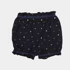 Girls' Navy Blue Regular Fit Star Printed Bloomer, नेवी ब्लू, small