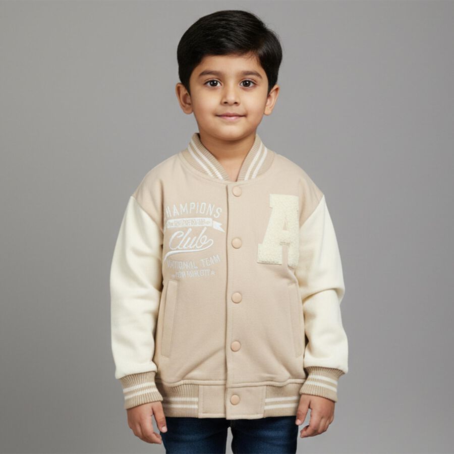 Boys' Sweatshirt, गहरा पीला, large image number null