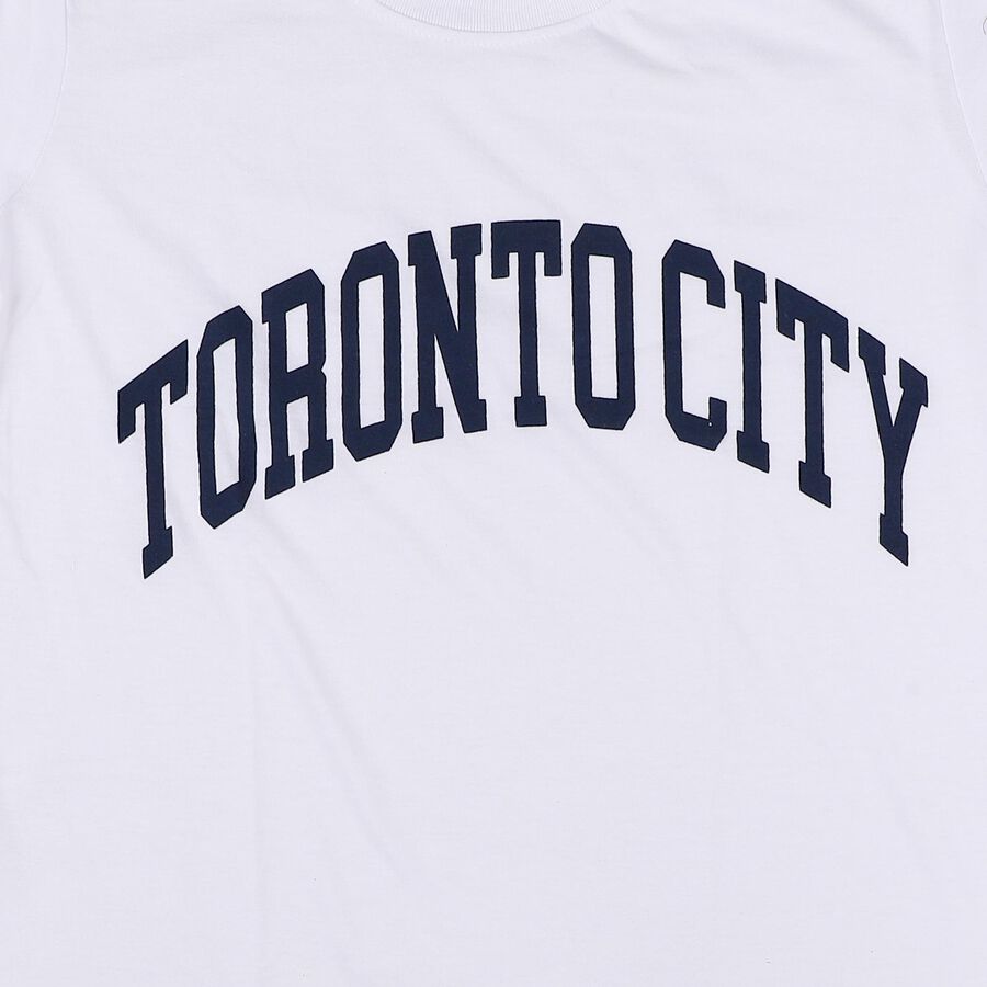 Boys' Half Sleeves T-Shirt, ऑफ व्हाइट, large