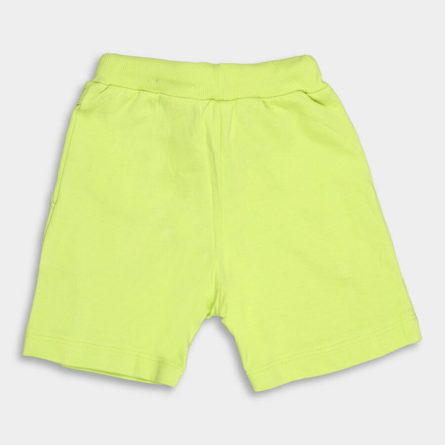 Boys' 100% Cotton Bermudas, हल्का हरा, large image number null