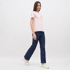 Women's Dark Indigo Blue Bootcut High-Rise Jeans, Dark Blue, small