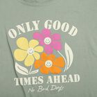 Girls' T-Shirt, हल्का हरा, small