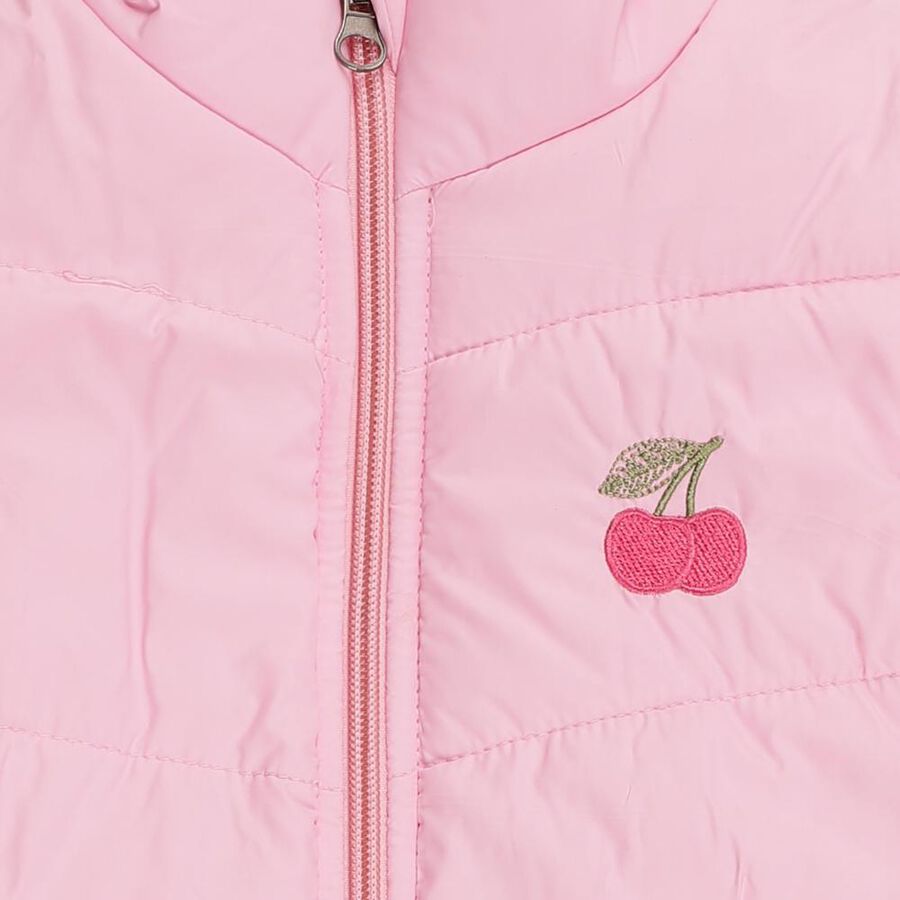 Girls' Jacket, Pink, large image number null