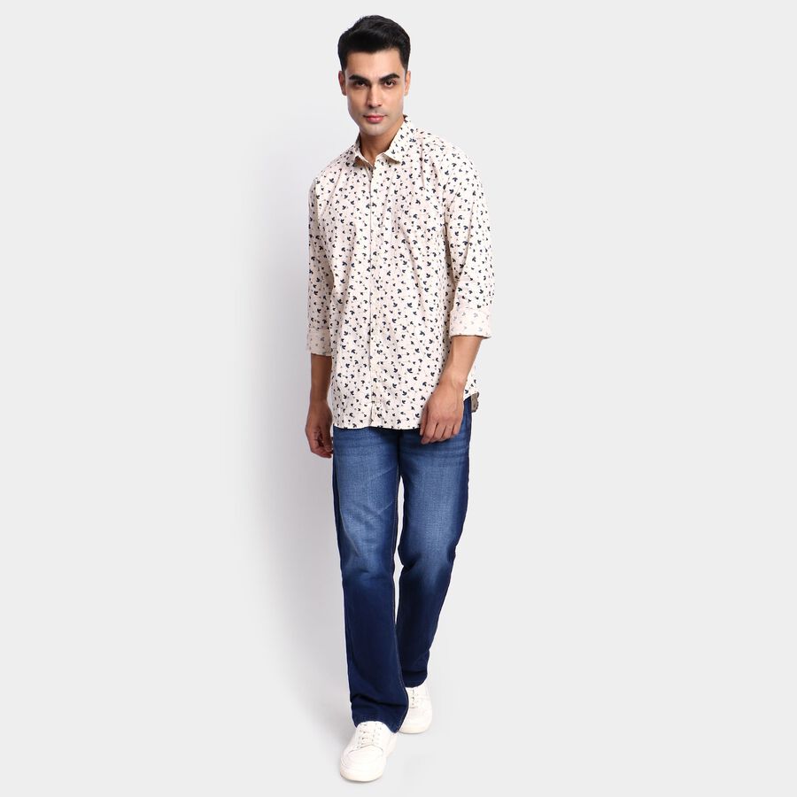 Men's 100% Cotton Casual Shirt, गहरा पीला, large image number null