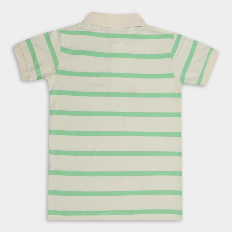 Boys' 100% Cotton Half Sleeves T-Shirt , ऑफ व्हाइट, large image number null