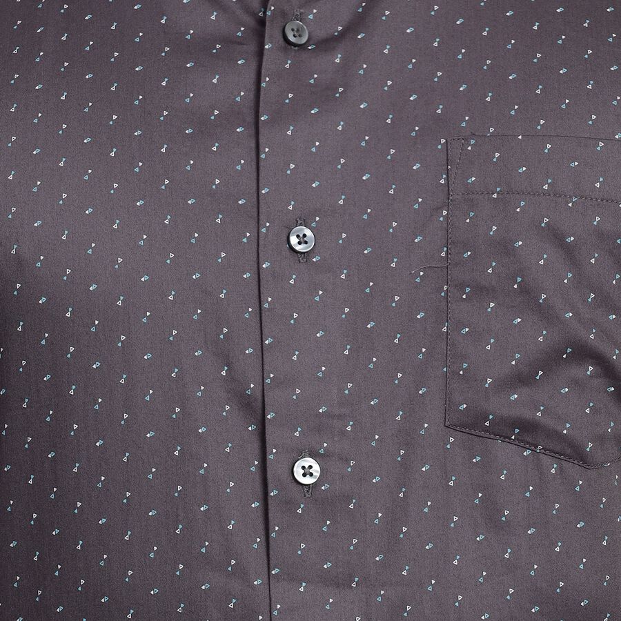 Men's 100% Cotton Partywear, Dark Grey, large image number null