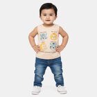 Infants' Vest, Beige, small