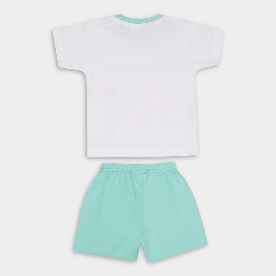 Infants' 100% Cotton Baba Suit, हल्का हरा, large image number null