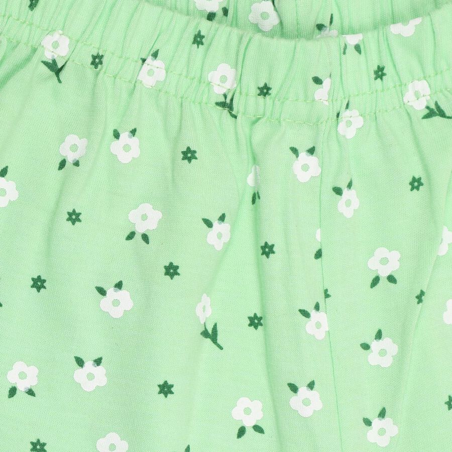 Girls' Shorts , हल्का हरा, large image number null