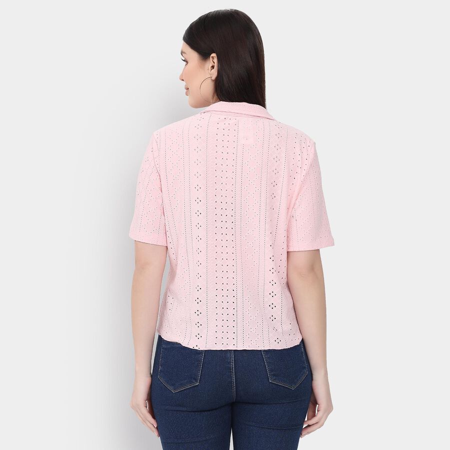 Ladies' Shirt, हल्का गुलाबी, large