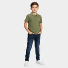 Boys' Half Sleeves T-Shirt, हल्का हरा, small