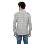 Men's Green Cotton Regular Fit Casual Shirt, Dark Green, small