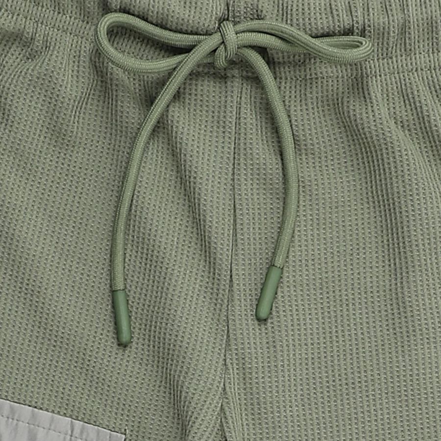 Girls' Light Sage Green Cargo Pyjama with Utility Pockets, ओलिव, large image number null