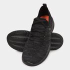 Men's Dusty Charcoal Black Lace-Up Sports Shoes, काला, small image number null