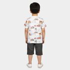 Boys' Woven Baba Suit, White, small