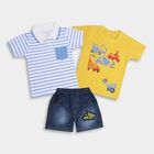 Infant Boys' 100% Cotton Baba Suit , Yellow, small image number null