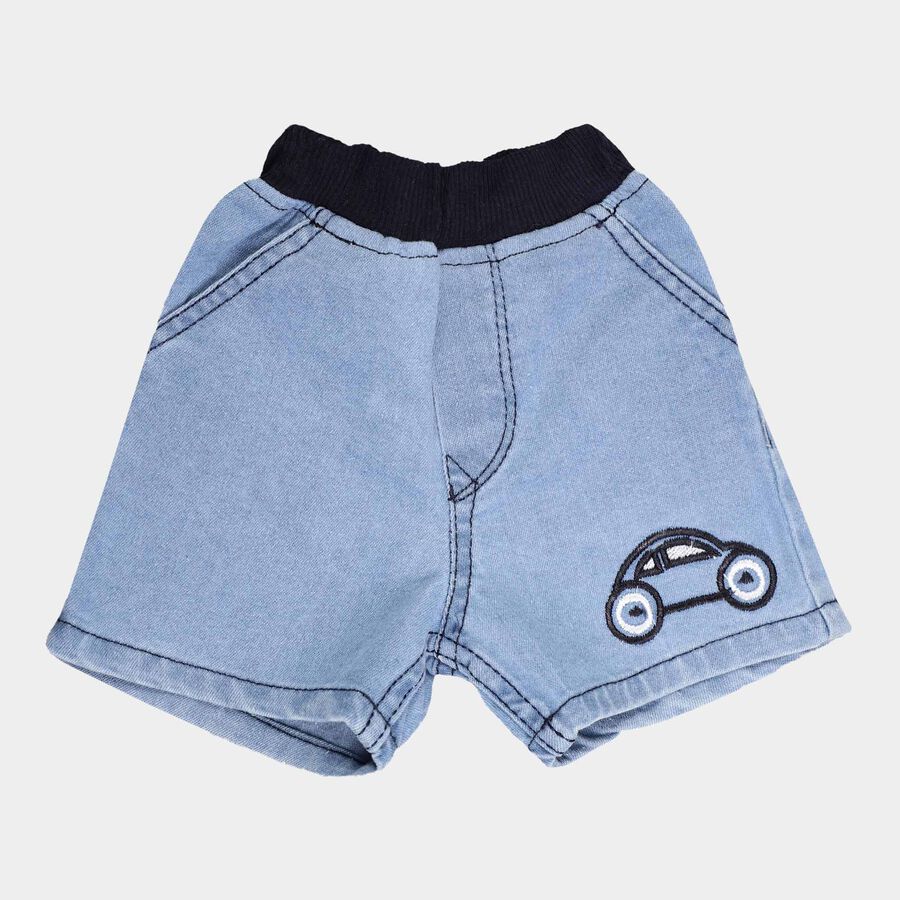 Infants Regular Half Pant, Light Blue, large image number null