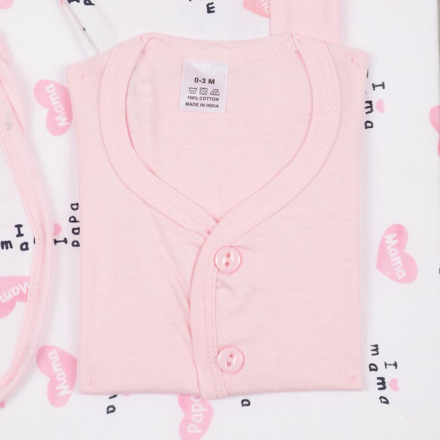 Infants' 100% Cotton Gift Set , Pink, large image number null