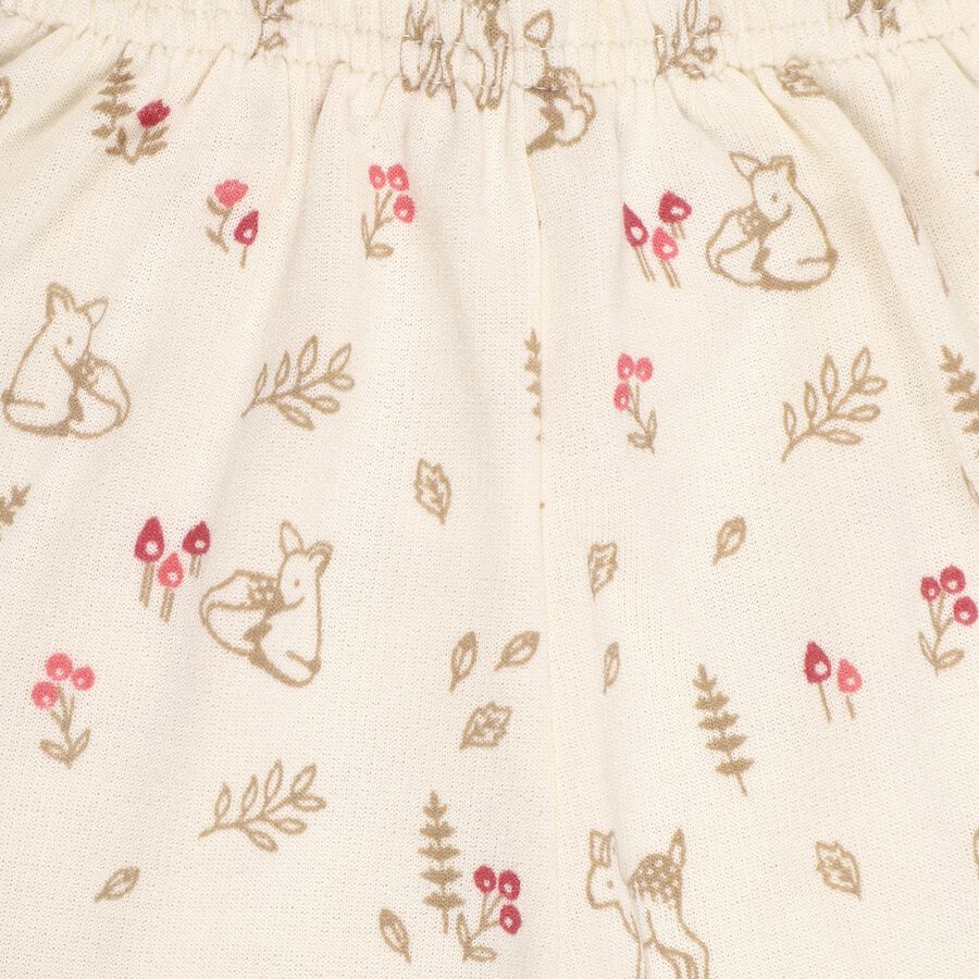 Infants Muted Cream Hoodie Casual Style Jump Suit, ऑफ व्हाइट, large image number null