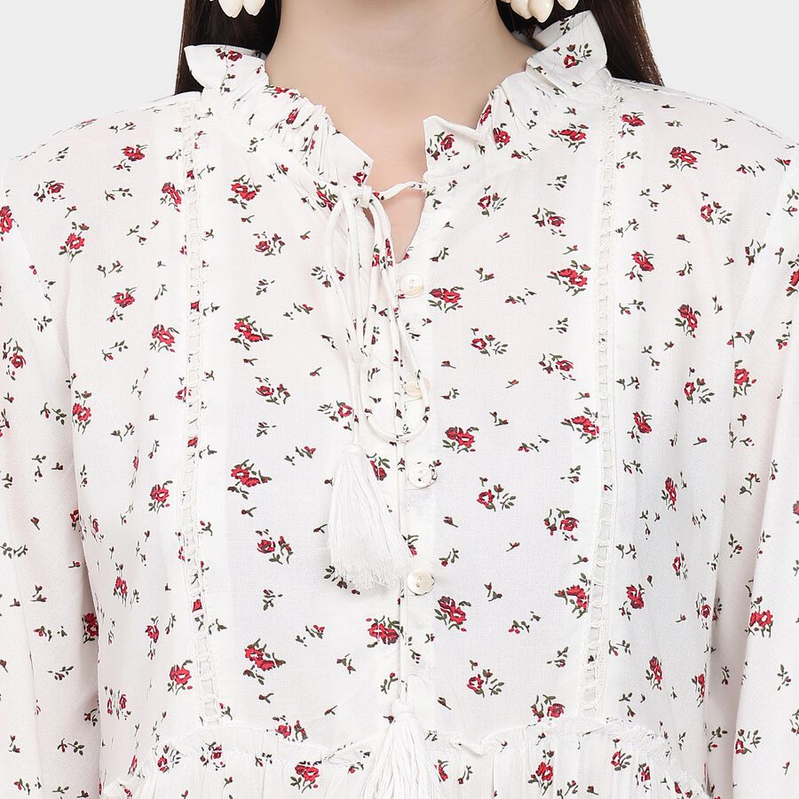 Ladies' Dress , ऑफ व्हाइट, large image number null