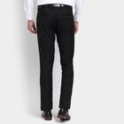 Men's Slim Fit Formal Trousers, Black, small image number null