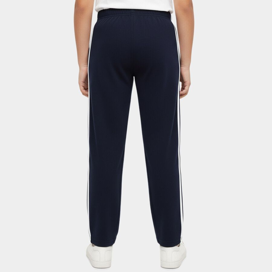 Boys' Navy Blue Regular Fit Basketball Printed Pyjama, नेवी ब्लू, large