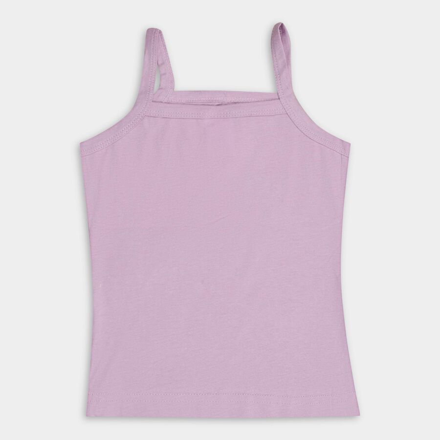 Girls' 100% Cotton Vest , लाइलेक, large image number null