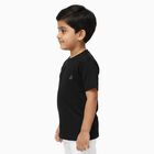Boys' Half Sleeves T-Shirt, काला, small image number null