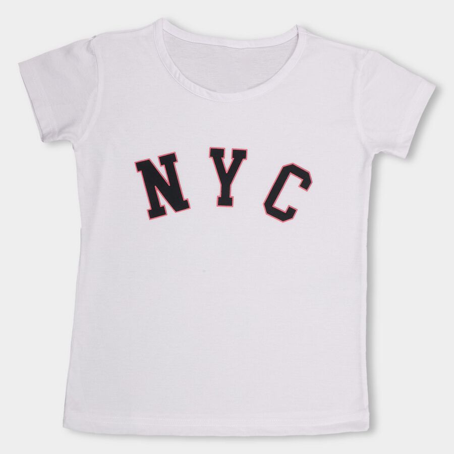 Girls' T-Shirt, White, large image number null